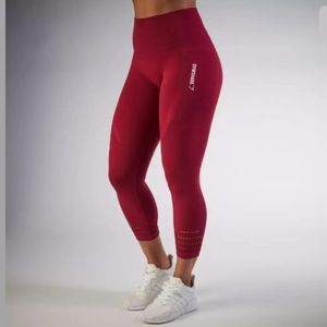 Gymshark cropped seamless original legging, size s